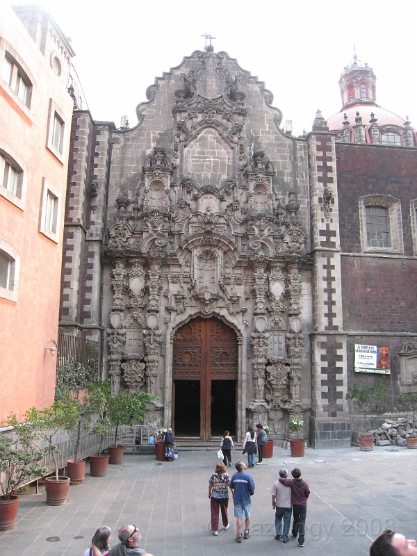 Mexico Pyramids - Mexico City 2009 1275.jpg - A trip to the Teotihuacan area of Mexico to visit the pyramids. A vast complex and a great climb to the top. This was followed by lunch in a cave, then a visit to the historical center of Mexico City. March 2009.